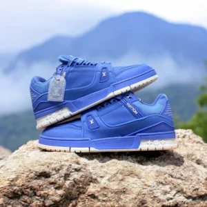 Trendy Louis Vuitton Lv Trainer University Blue Shoes For Men (SW5726)