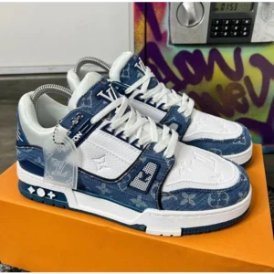 Trendy Louis Vuitton Trainer Monogram Denim Shoes For Men (SW6786)