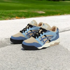 Stylish Asics Gel Fuse Kigo Blue Beige Shoes For Men (SW5661)