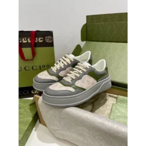 Classy Gucci Gg Sneaker White Beige For Men (LL640)