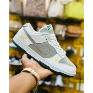 First Copy Nike Sb Dunk Low Lv White Green Shoes For Men (LL516)