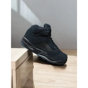 Stylish Nike Air Jordan Retro 5 Black Cat Shoes For Men (SW5638)