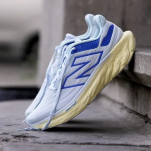 Premium New Balance Fresh Foam X 1080 V13 White Blue Shoes For Men (SW6310)