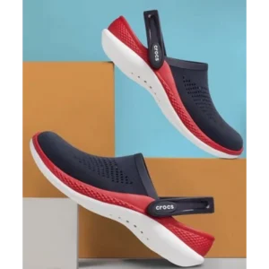 First Copy Crocs Lite Ride 360 Navy Red Clogs For Men (TS774)