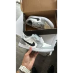 Trendy Nike Air Jordan Retro 1 Low Wolf Grey Shoes For Men (S1H33)