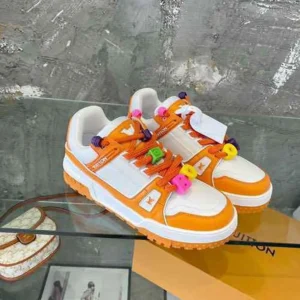 Trendy Louis Vuitton Trainer Maxi Orange Shoes For Men (SF144)