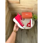 Stylish Converse Hike Star Red Shoes For Women (SIS332)