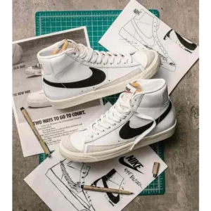 Classy Nike mid Blazer 77 Vintage White Shoes For Men (SHI165)