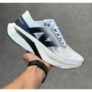 First Copy New Balance Fuelcell Rebel V4 White Black Shoes For Men (SHI484)