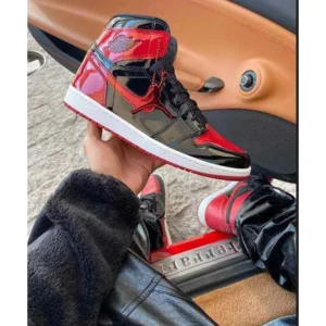 Premium Nike Air Jordan Retro 1 Patent Bred With Keychain Shoes For Men (SNC577)