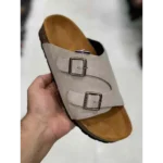 Premium Birkenstock Zurich Black Mouse Suede For Men (SNC544)