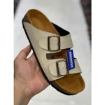 First Copy Birkenstock Arizona Ivory Suede For Men (SNC548)