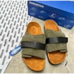 Premium Birkenstock Kyoto Olive Suede For Men (SNC609)