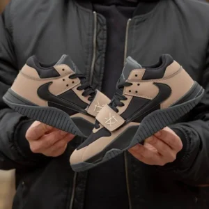 Classy Travis Scott X Air Jordan Jack Dark Mocha Shoes For Men (SFS1348)