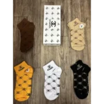 First Copy Chanel Socks Pack of 5 With Box (TC02)