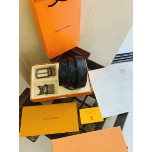 First Copy Men's Louis Vuitton Belt with OG Box (SB50)