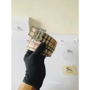 Premium Men's Burberry Belt with OG Box (SB96)