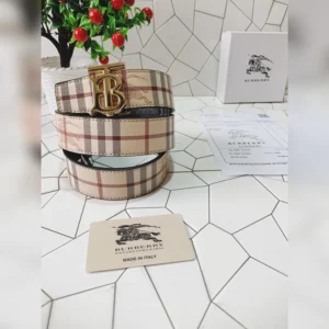 Premium Men's Burberry Belt with OG Box (SB119)