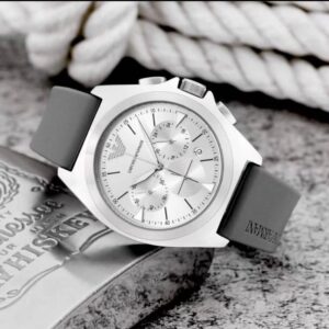 Mens Emporio Armani Watch Silicon Belt Gents (SG326)