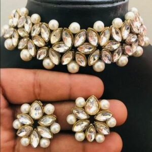 Auspicious Kundan & Pearls Choker Set