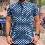 Men's Cotton Blend Printed Half Sleeves Shirt
