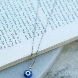 PD Enterprise Evil Eye Circular Mini Pendant Blue