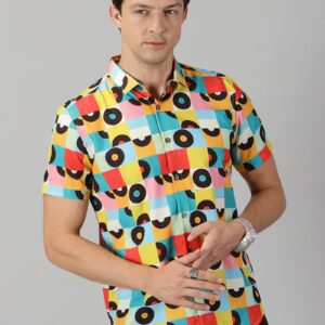 Be The Bold Rayon Printed Half Sleeves Regular Fit Mens Casual shirt