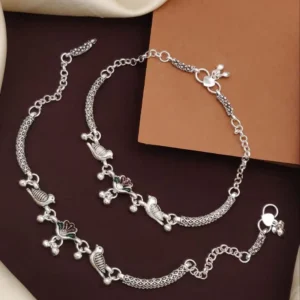 Women's Silver Plated Anklets