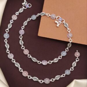 Women's Silver Plated Anklets