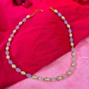 PD Enterprise MALA Pearl Gold Plated Necklace