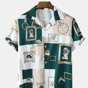 Rayon Printed Half Sleeves Regular Fit Mens Casual Shirt