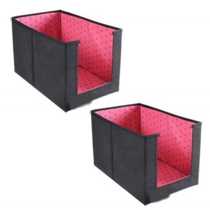 Closet Organizer-Foldable Shirts and Clothing Organizer Stackers (Pack of 2)