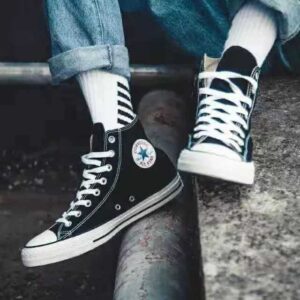 Branded All Star Black Long Sneakers