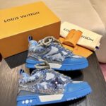 Louis Vuitton Skate Trainer Blue Monogram