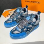 Louis Vuitton Skate Trainer Blue Monogram