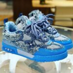 Louis Vuitton Skate Trainer Blue Monogram