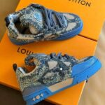 Louis Vuitton Skate Trainer Blue Monogram