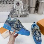 Louis Vuitton Skate Trainer Blue Monogram