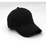 Plain Cotton Baseball Cap - Black (ZS-2353308)