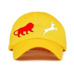 Trendy Printed Cotton Cap - Yellow (ZS-2215813)