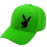 Trendy Rabbit Printed Cotton Cap - Green (ZS-2306472)