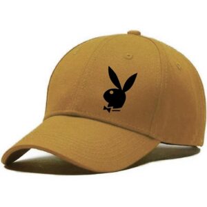 Trendy Rabbit Printed Cotton Cap - Yellow (ZS-2306474)