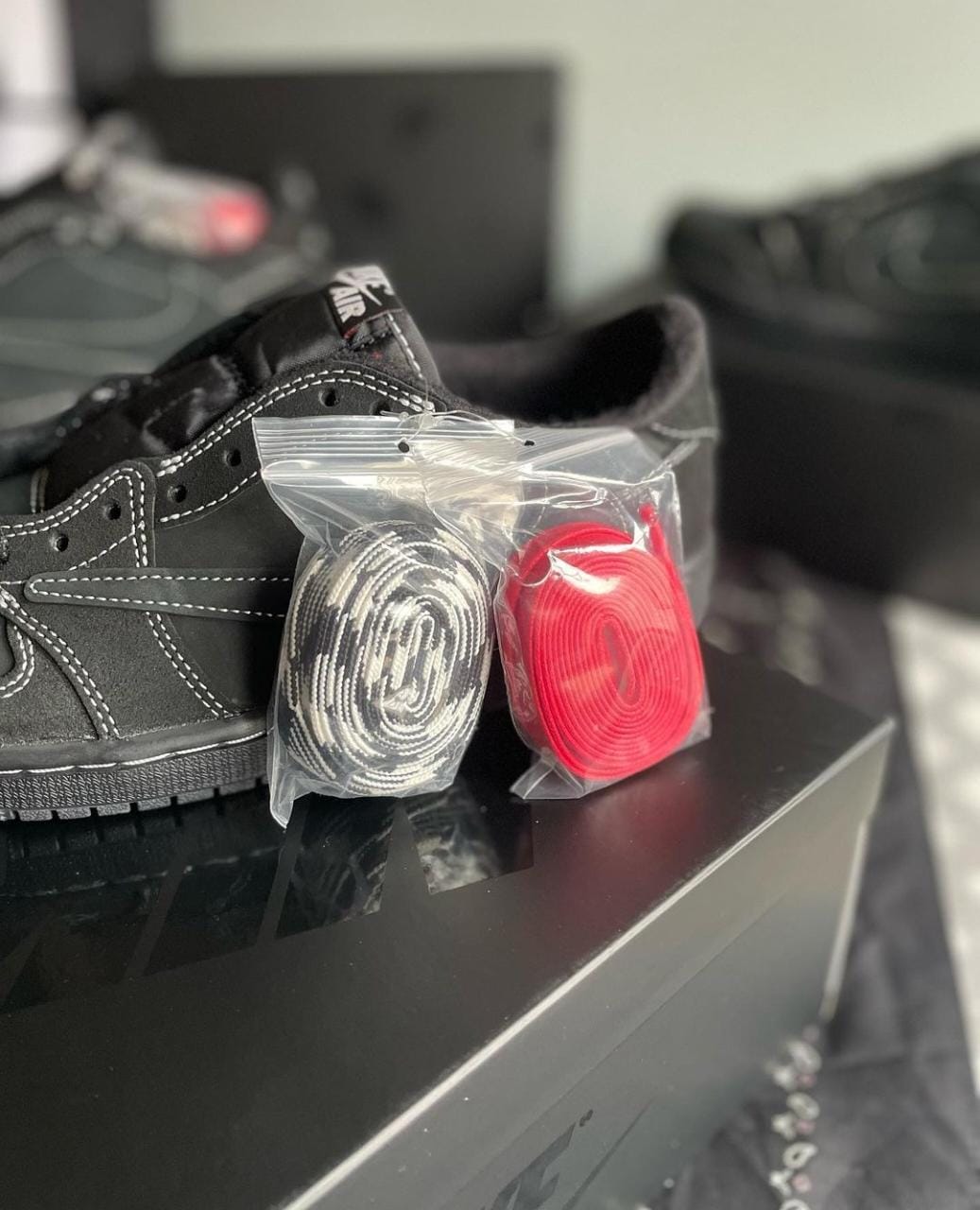 Travis Scott x AJ1 Low Black Phantom