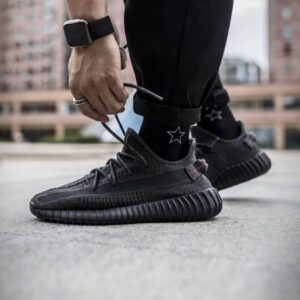 Branded Yeezy Boost 350 V2 Black Reflective Sneakers