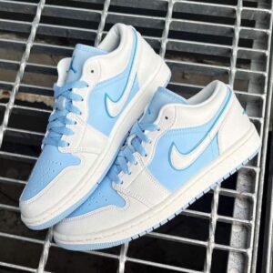Branded Air 1 Ice Blue Low Sneakers