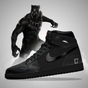 Branded Air 1 Rox Black Long Sneakers