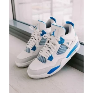 Premium Nike Air Jorden Retro 4 Military Blue Shoes For Men (QT241)