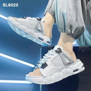 Premium Nike Air Jordan Retro 4 Slide White Cement Shoes For Men (QT317)