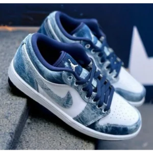 Trendy Air Jordan 1 Low Denim Blue Shoes For Men (CSO4474)