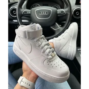 Trendy Nike Air Force 1 Mid White Shoes For Men (SHUB528)